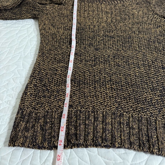 Eileen Fisher Metallic Ballet-Neck Shaped Sweater size Small - Picture 9 of 10